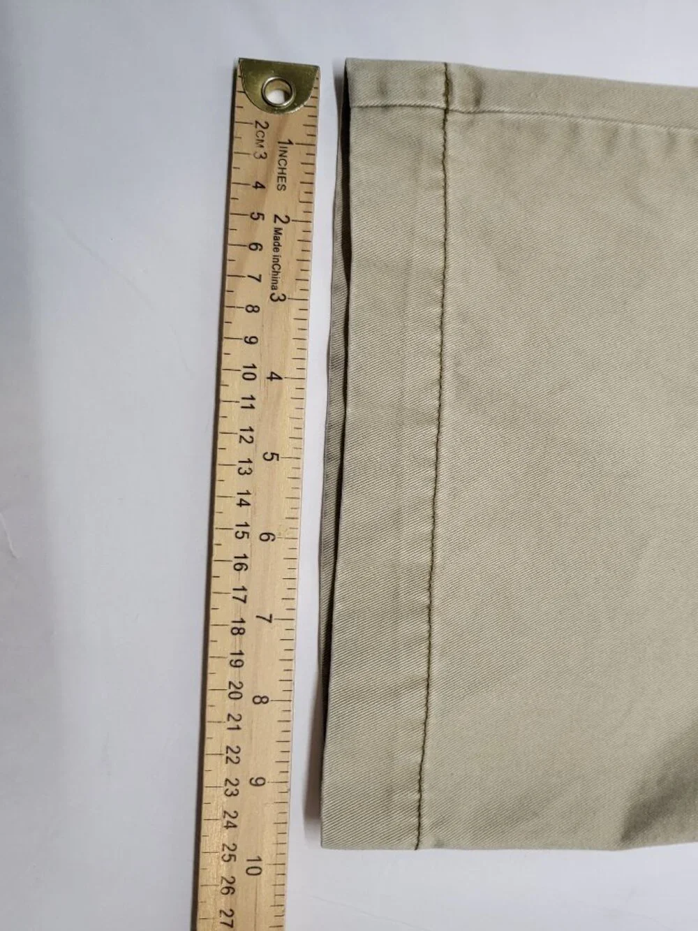 Roundtree & Yorke Casuals Mens Chino Pants 44 X 30 Flat Front High Rise Cotton